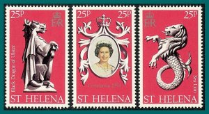 St Helena 1978 Coronation, MNH  #317a-317c,SG338-SG340