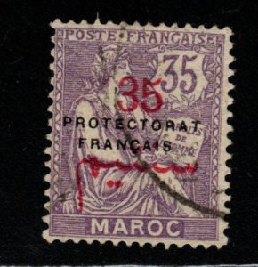French Morocco Scott 48 Used  Protectorate overprint