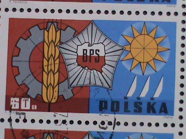 POLAND-1967 SC#1510 6TH POLISH CONGRESS OF TRADE UNIONS CTO SHEET VERY FINE