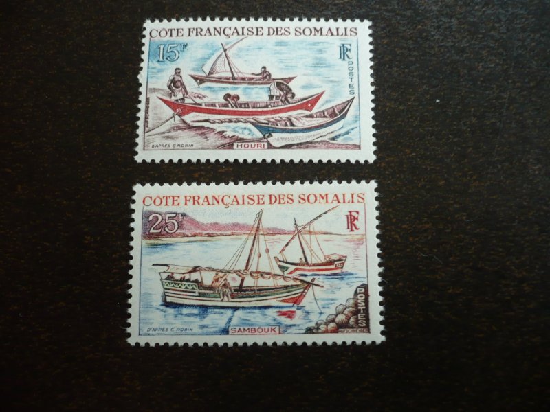 Stamps - Somali Coast - Scott# 302-303 - Mint Hinged Set of 2 Stamps