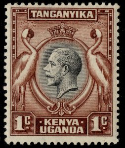 KENYA UGANDA TANGANYIKA GV SG110, 1c black & red-brown, M MINT.