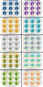 Sierra Leone 2020 UNO Act Now joint issue set of 10 sheetlets  MNH