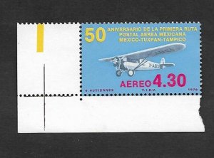 SD)1978 MEXICO 50TH ANNIVERSARY OF THE FIRST MEXICAN AIR POSTAL ROUTE, MEXICO-