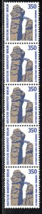 Germany Berlin Scott # 9N557, mint nh, variation coil of 5 with #, Mi# 835AR