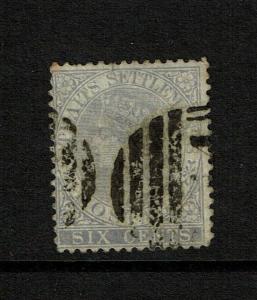 Straits Settlements SG# 13, Used, Minor toning, D 14 cancel - S7480