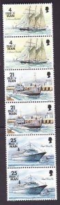 Isle of Man-Sc#548a- id9-unused NH pane-Ships-1993-6-