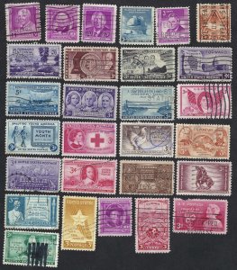 United States #953-980 1949 Commemoratives. 28 stamps total. Used.