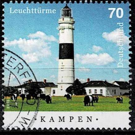 Germany 2016,Sc#,used, two Lighthouses