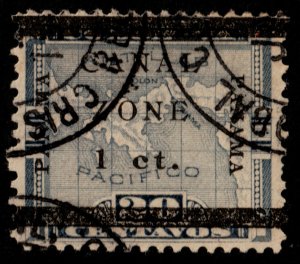 ✔️ CANAL ZONE 1905/1906 - OVERPRINT ON PANAMA - SC. 16b (o) [110]