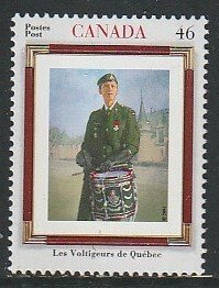 2000 Canada - Sc 1877 - MNH VF - 1 single - Regiments - Les Voltigeurs de Quebec