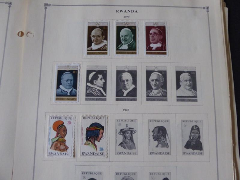 Rwanda 1962-1980  Mint/Used Stamp Collection on Scott Int Alb Pgs