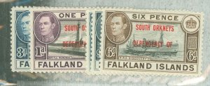 Falkland Islands/South Orkneys (4L) #4L1-8  Single (Complete Set)