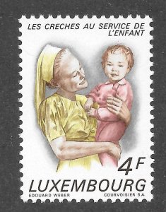 Luxembourg Scott 526 MNHOG - 1973 Importance of Day Nurseries