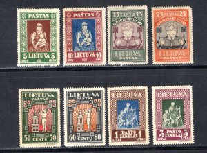 Lithuania #277C-277K   Unused  VF  CV $15.00