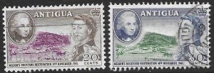 Antigua 127-28  1961  set 2  used