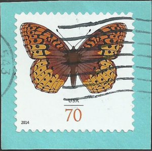 # 4859 USED GREAT SPANGLED FRITILLARY BUTTERFLY