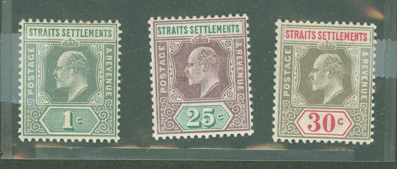 Straits Settlements #93/99-100 Mint (NH)