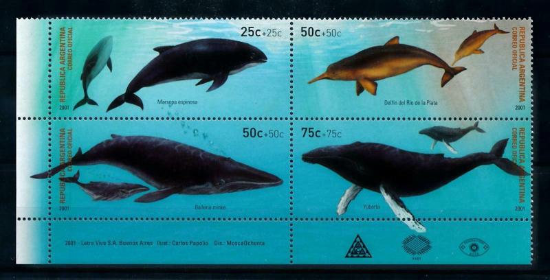 [99690] Argentina 2001 Marine Life Whales  MNH