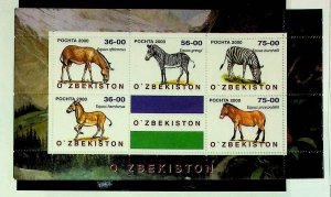 UZBEKISTAN - NH SOUVENIR SHEET OF 2000 - ANIMALS - (AO23)