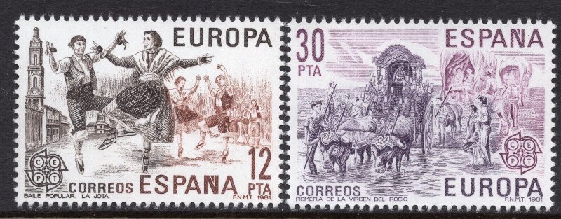 EUROPA CEPT 1981 - Spain - Folklore - MNH Set