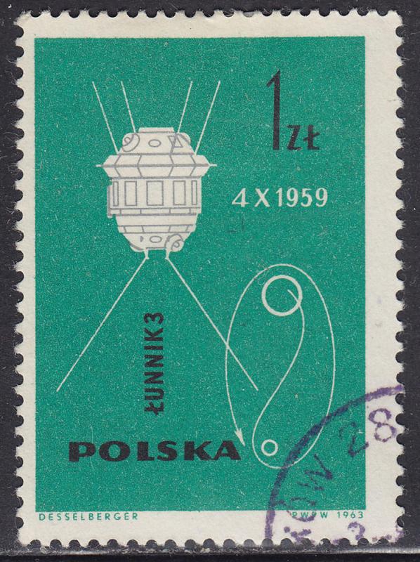 Poland 1182 The Conquest of Space 1.00zł 1963