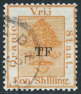 Orange Free State, Telegraphs, 1sh Used