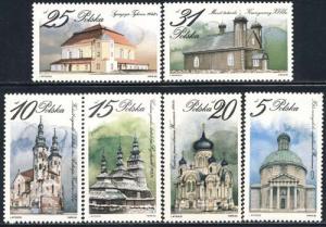 Poland 1984 Sc 2658-63 Church Mosque Architecture Stamp MNH