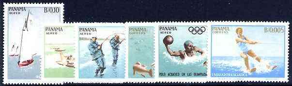 Panama 1964 Aquatic Sports perf set of 6 unmounted mint, ...