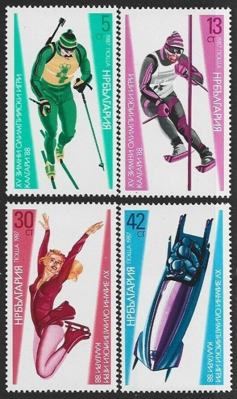 1987 Bulgaria 3617-3620 1988 Olympic Games in Calgary