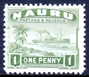 Nauru - Scott #18a - Glazed white paper, P11 - MH - SCV $2.50