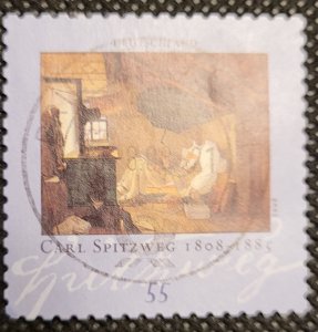 Germany, 2008, Carl Spitzweg's painting, #2473, used, SCV$.75