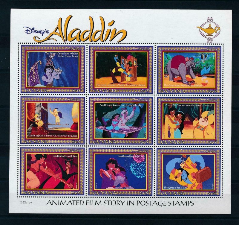 [22591] Guyana 1993 Disney Movie Aladdin MNH