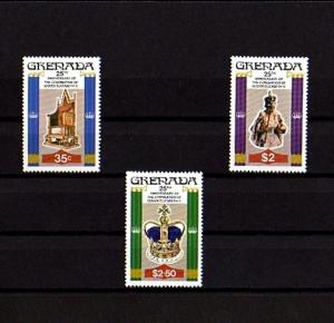 GRENADA - 1978 - QE II - CORONATION - SILVER JUBILEE - PERF 14 - 3 X MNH SET!