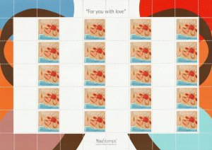 2007 Gibraltar - YouStamps© Stamp Sheet For You With Love Blank Labels - MNH