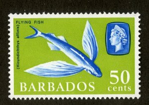 BARBADOS 278 MNH SCV $2.75 BIN $1.50 MARINE LIFE