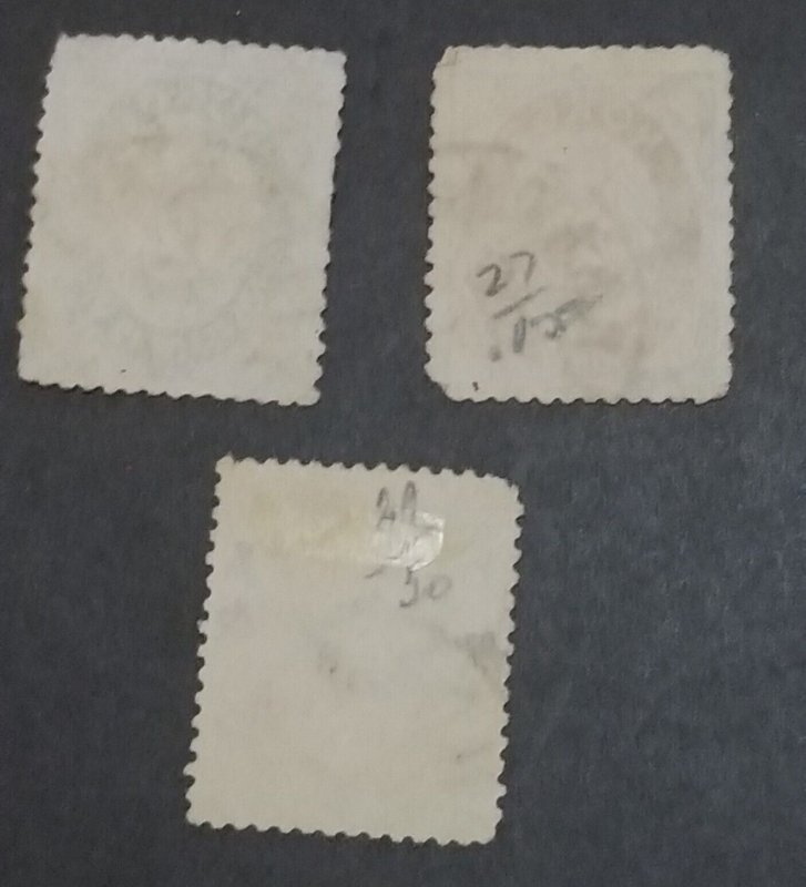 NORWAY Scott 26 27 29 Used Stamp Lot T4703