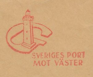 Meter cut Sweden 1974 Lighthouse - Goteborg