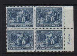 Newfoundland #217b VF/NH Block