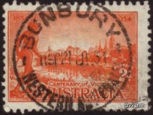 Australia 1934 Sc#142 SG#147 2d Orange Aborigine USED