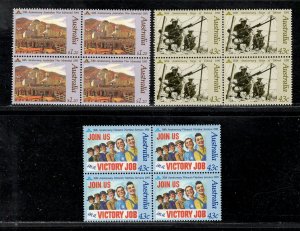 AUSTRALIA SC# 1207-9 BLKS/4 FVF/MNH