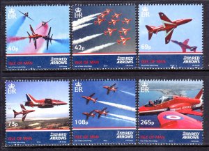 Isle of Man 2014 Royal Air Force MNH Set (1v Damaged) SC 1627-1632 FV £5.97