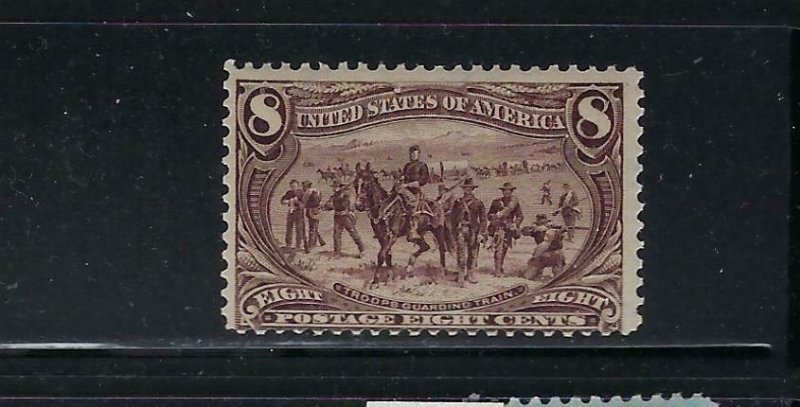 US #289 1898 TRANS-MISSISSIPPI ISSUE- 8 CENTS (VIOLET BROWN ) MINT NEVER HINGED