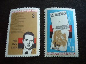 Stamps - Cuba - Scott# 850-851 - Mint Hinged Set of 2 Stamps