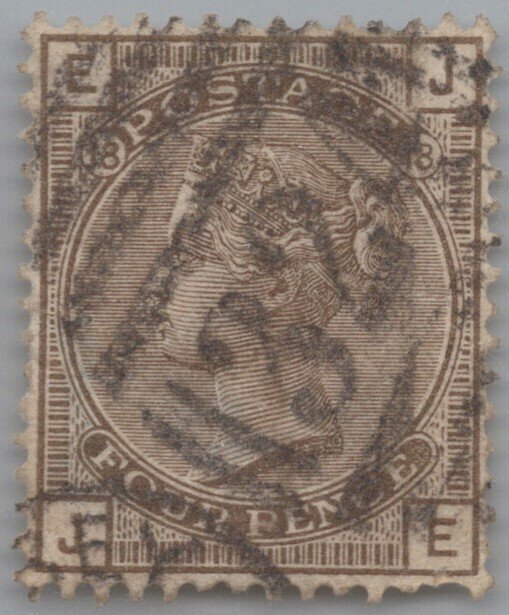 Great Britain 84 used Plate 18 4p gray brown Victoria 103022S35 ZAYIX 103022S36