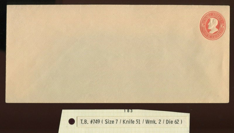 Scott U183 Lincoln Unused Stamped Envelope Entire (Stock U183-1) Lot 799e
