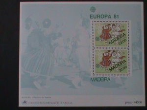 ​PORTUGAL-MADEIRA-1981 EUROPA'81 -S/S MNH-VF -LAST ONE WE SHIP TO WORLDWIDE