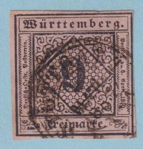 GERMAN STATES - WURTTEMBERG 5  USED - NO FAULTS  VERY FINE! - NZQ