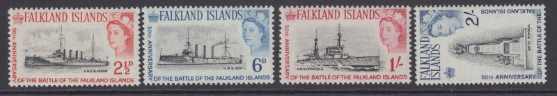 Falkland Islands, Scott 150-153 (SG 215-218), MLH