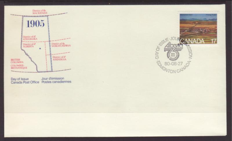 Canada Alberta 1980 Canada Post U/A FDC BIN