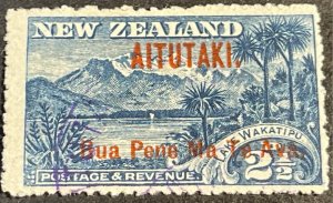 AITUTAKI # 9--USED---SINGLE---1911